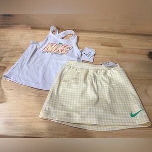 NWT Nike Set Skort & Tank Top Girls 4T